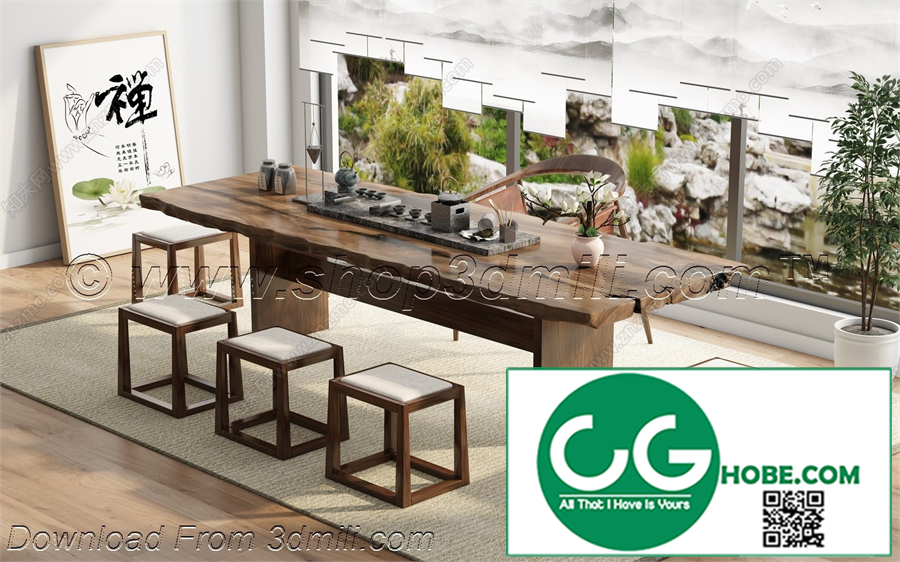 Tea Room 65 3D Model